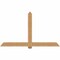 Ekena Millwork Eugene Smooth Timber Gable Bracket, Western Red Cedar, 84"W x 49"H x 5 1/2"D x 5 1/2"F, 14/12 Pitch GBW084X49X0606EUG00SWR - alternate 1